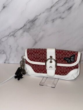Coach Signature Jacquard Wristlet / Mini Clutch – Custom Y2K Style ❤️